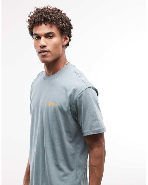 Dickies Blue Woodsdale Backprint T-shirt for men