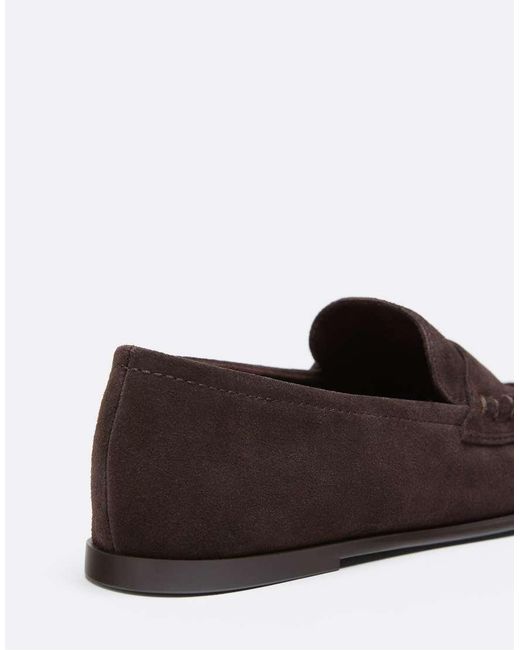 Stradivarius White Leather Loafers