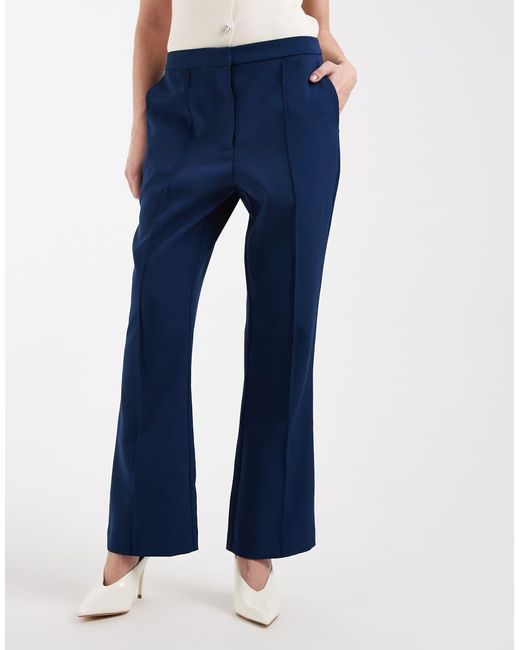 ASOS Blue Tailored Kick Flare Pants