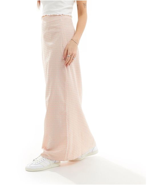 Glamorous White Maxi Slip Skirt