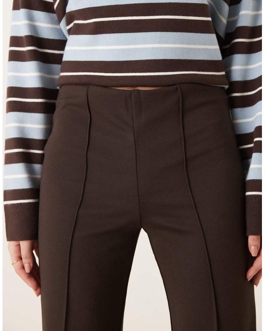 Mango Natural Seam Detail Flared Trouser