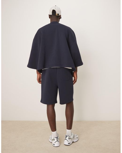 ASOS Blue Oversized Co-ord Short for men