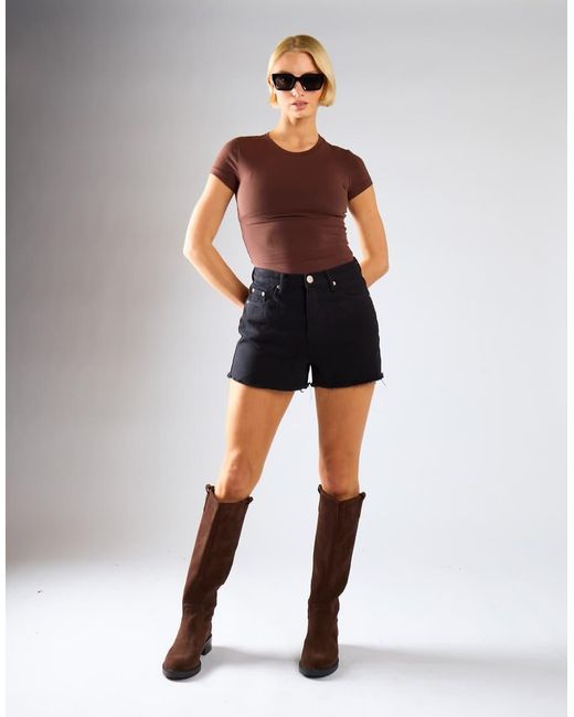 Glamorous Black High Waist Shorts