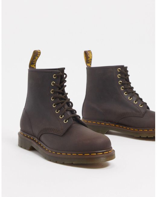 Botas militares 1460 Dr. Martens de Cuero de color Marrón para hombre:  ahorra un 54 % | Lyst