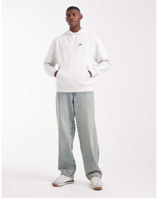 ASOS Gray Hoodie With Text Print for men