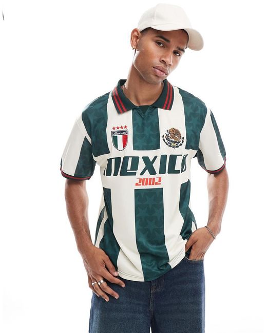 Cotton On Cotton On Oversized Sporty Polo With Mexico Graphic in Blue for Men Lyst UK