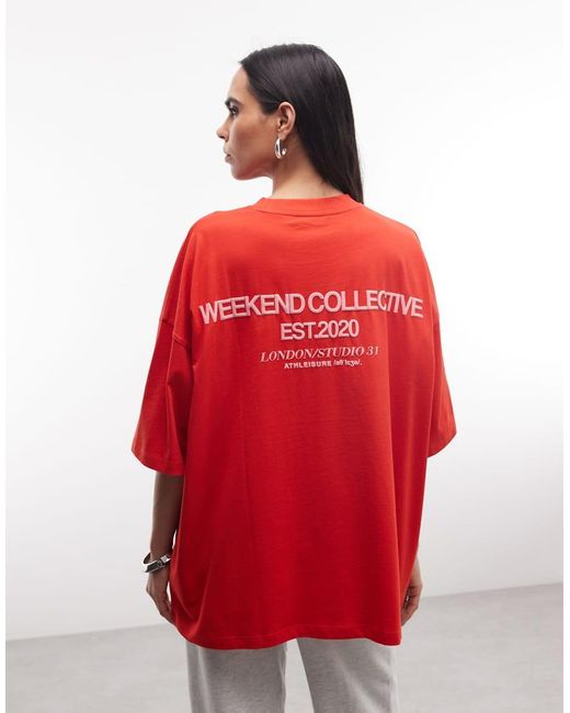 Weekend Collective ASOS de color Red