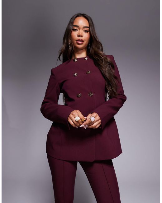 Blazer ASOS en coloris Purple