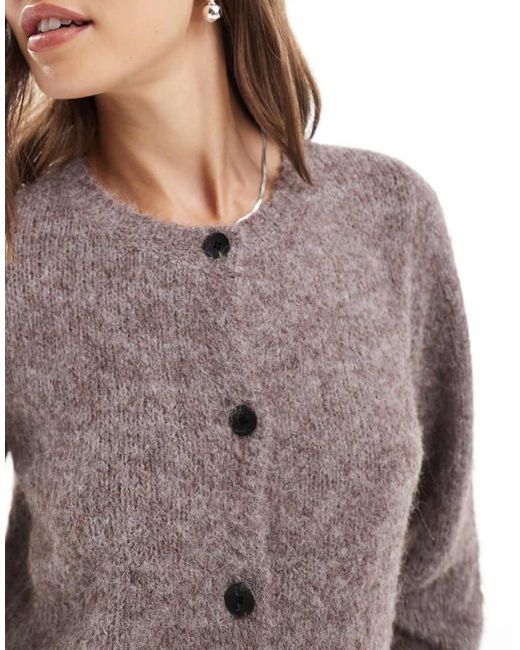 Cardigan Soffice di Vero Moda in Brown