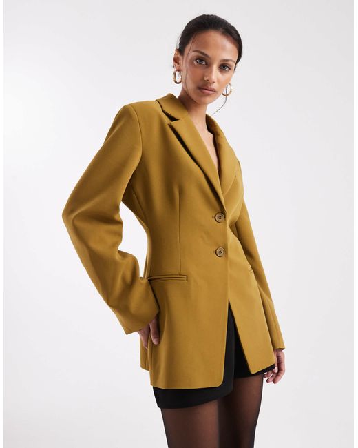 ASOS Metallic Cinch Blazer