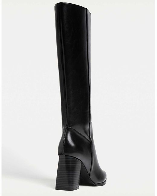 Stradivarius Black Wide fit – stiefel