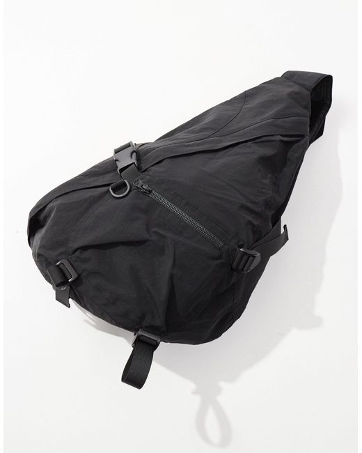 Grand sac à dos à une bretelle ASOS pour homme en coloris Black