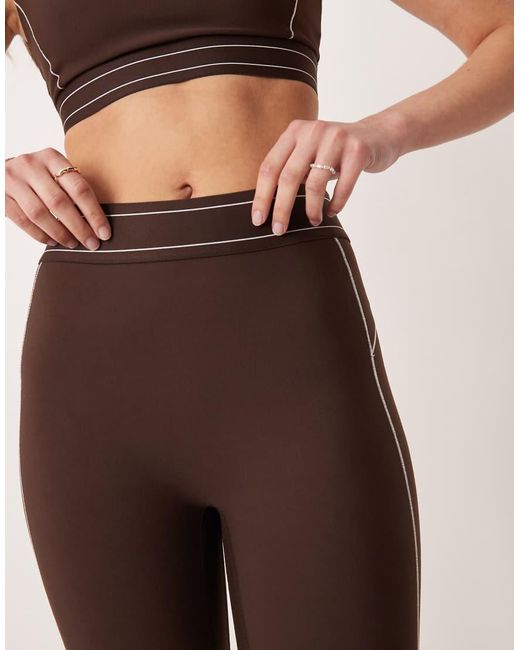 Abercrombie & Fitch Natural Ypb Sculptux 7/8 leggings Co-ord