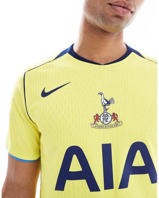Nike Football Yellow Tottenham Hotspur 2025/26 Dri-fit Third Shirt for men