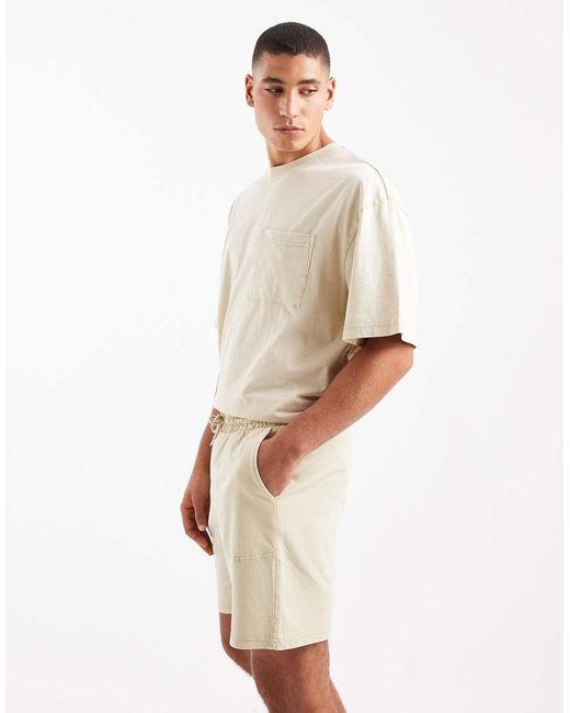 Only & Sons Loungeshort in het Natural voor heren