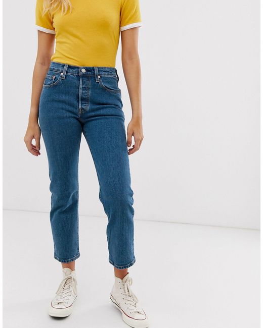 levis 501 crop jean