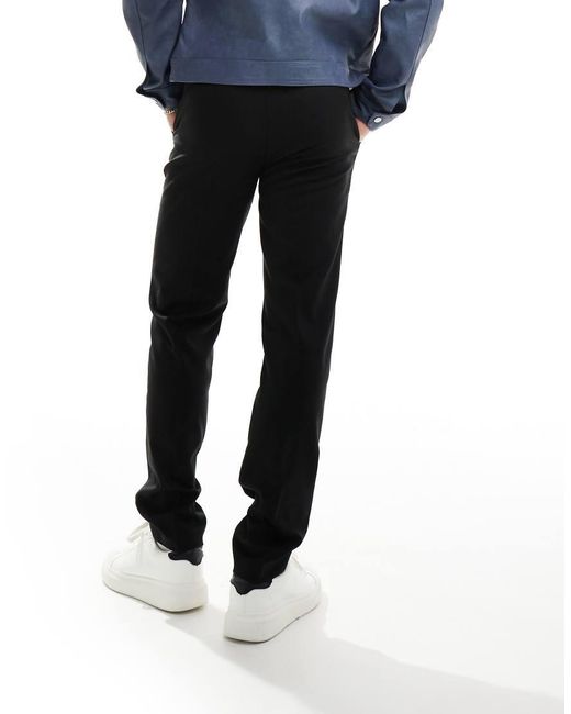 ASOS Blue Smart Slim Fit Trousers for men