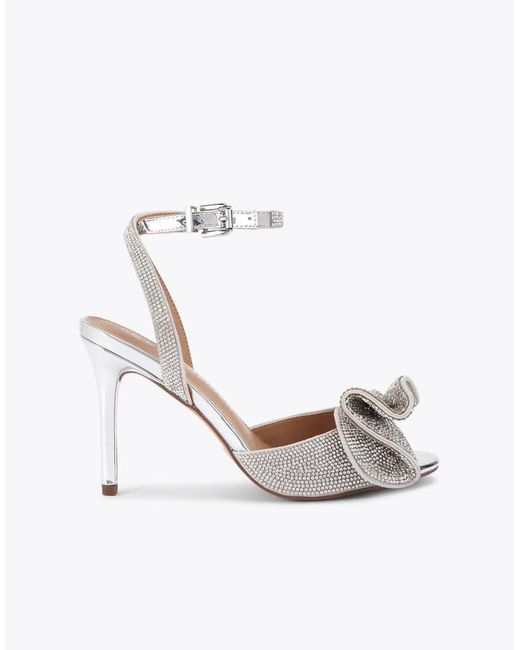 KG by Kurt Geiger White Allegra Heeled Sandals