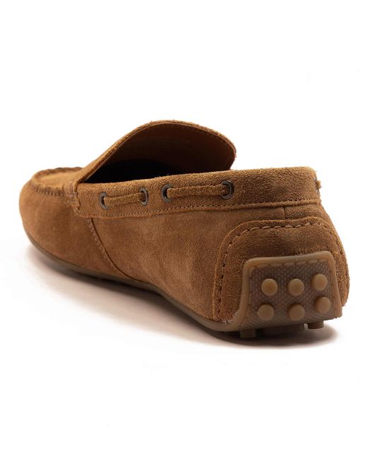 Thomas Crick – duval – lässige loafer-slipper aus leder in Brown für Herren