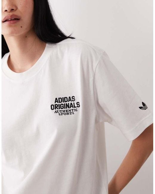 Adidas Originals Natural Chest Logo T-shirt for men