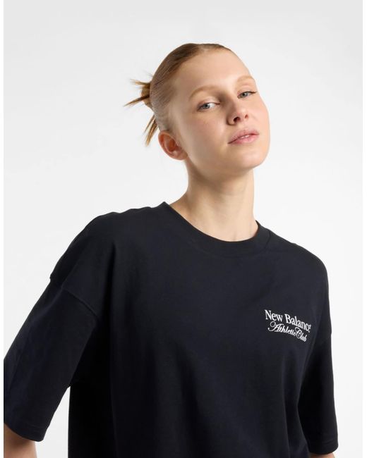 New Balance Blue – linear – oversize-t-shirt