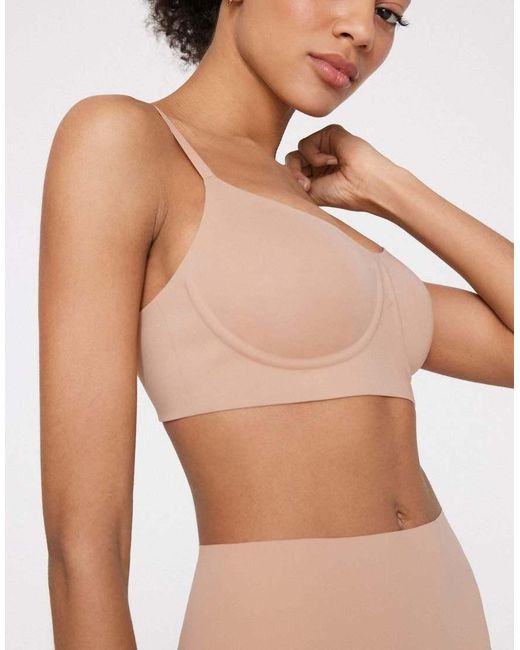 Tezenis Brown Natural Lifting Balconette Bra