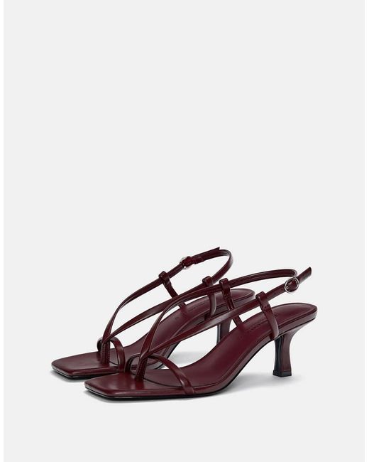 Pull&Bear Sandalen Met Hak En Bandjes in het Multicolor