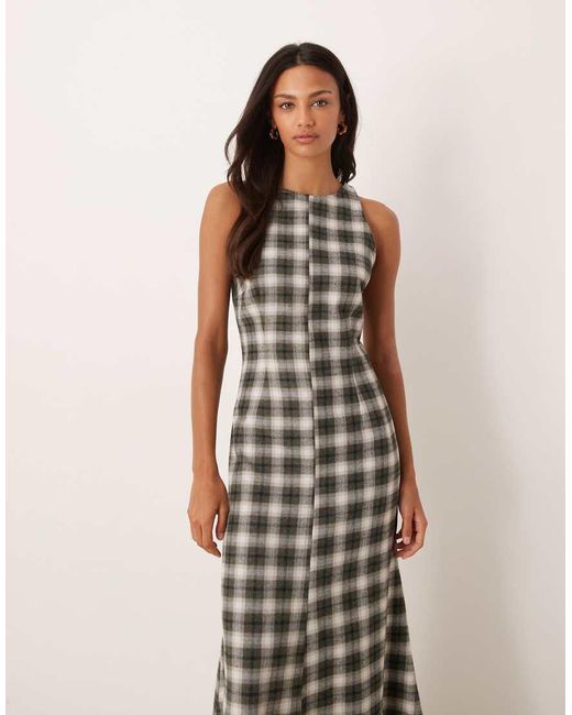 ASOS White Racer Satin Maxi Dress