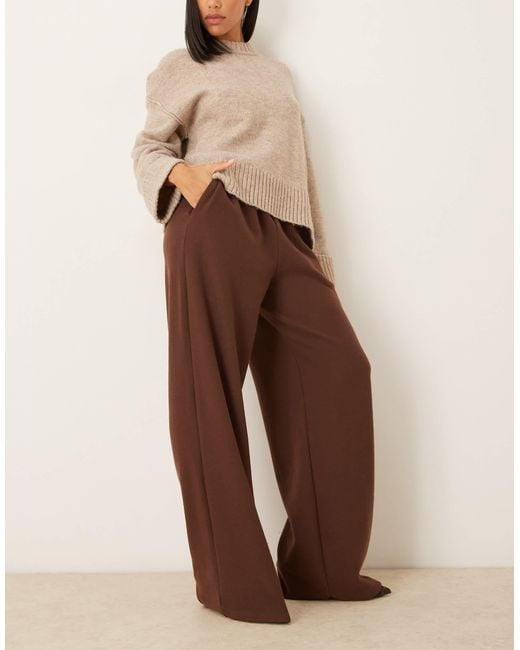 ASOS Brown Supersoft Oversized Barrell Leg jogger