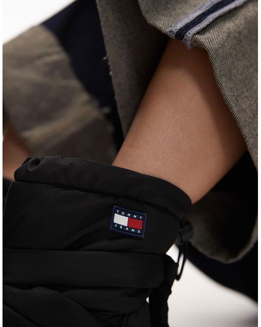 Tommy Hilfiger Black Chunky Snow Boots