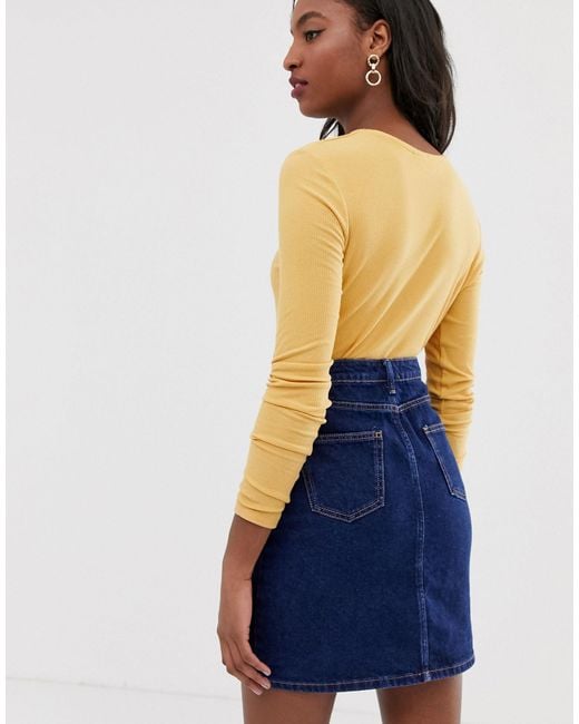 new look denim skirts sale