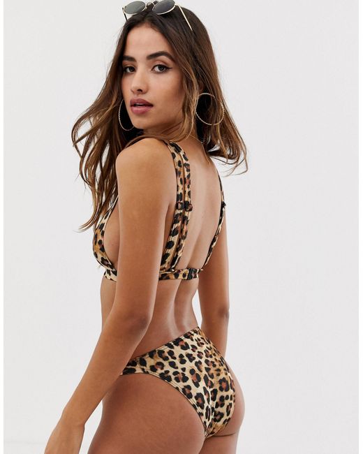 asos bikini leopard