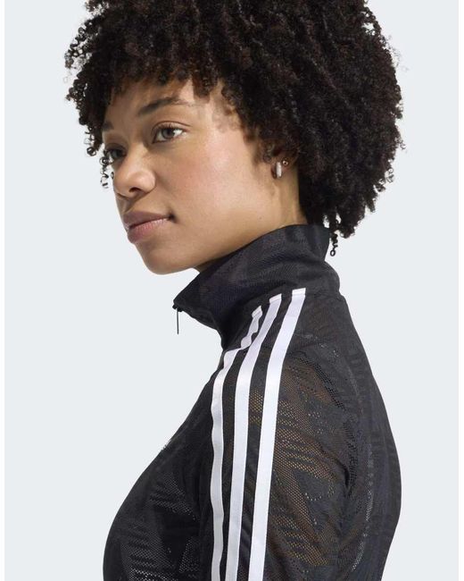 Adidas Black Firebird Classic Lace Track Top