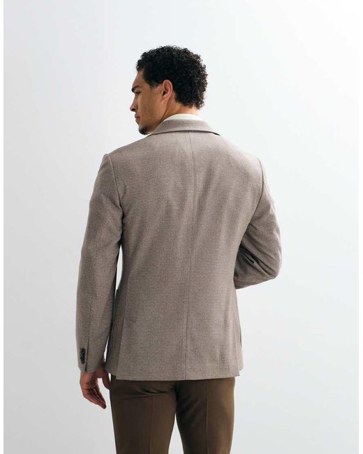 ASOS Natural Mix & Match Slim Suit Jacket for men