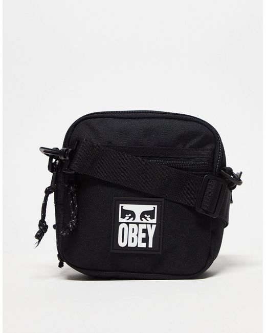 Obey Black Small Messenger Bag