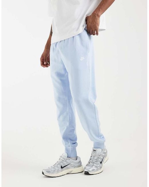 Nike White Club French Terry Cuffed jogger for men