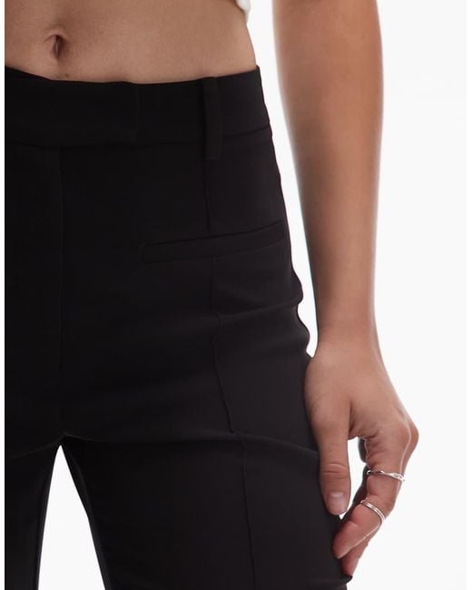 ASOS Black Tailored Slinky Skinny Flare Trousers