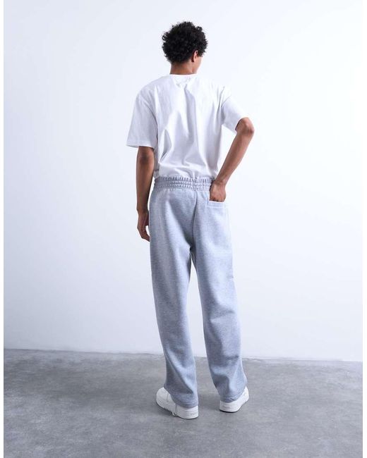 Topman Blue Straight Leg Jogger for men