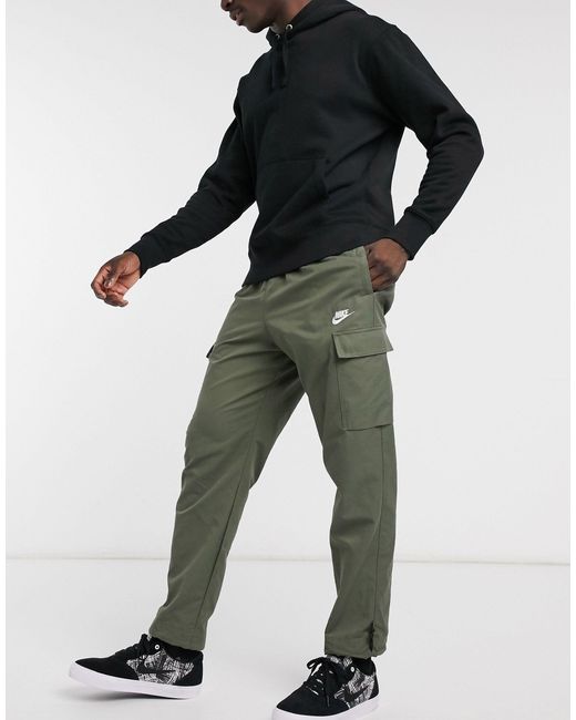 Nike Club Essentials Woven Cargo joggers in Green for Men | Lyst Australia