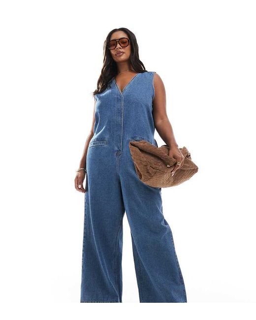 ASOS Asos Design Curve in het Blue