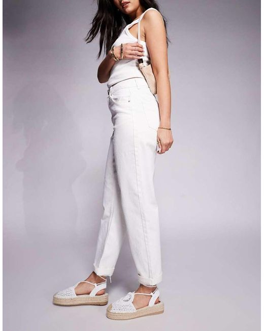 ASOS Purple High Rise Relaxed Mom Jeans