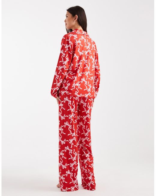 Threadbare Red Long Sleeve Pyjamas