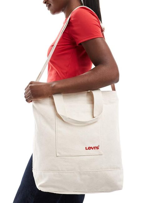 Levi's Red Icon Tote Bag With Logo