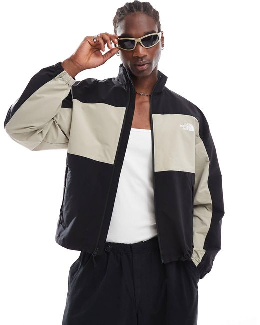 The North Face Black Easy Wind Zip Colourblock Jacket for men
