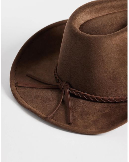 ASOS – westernhut in Brown für Herren