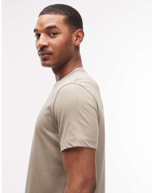 Paul Smith Gray Stripe Collar Regular Fit T-shirt for men