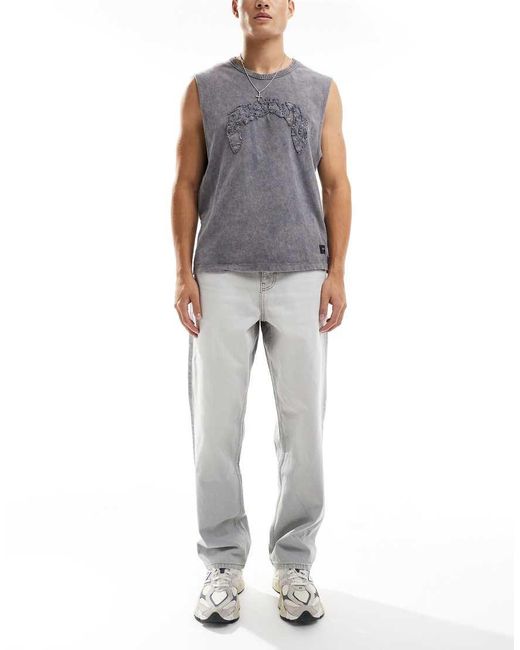 ASOS Gray Baggy Jeans for men