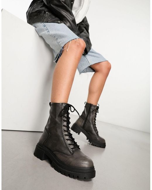 ALDO Black – nane – ankle-boots zum schnüren