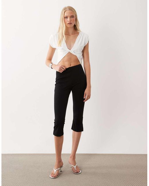 Miss Selfridge Black Twist Front Top