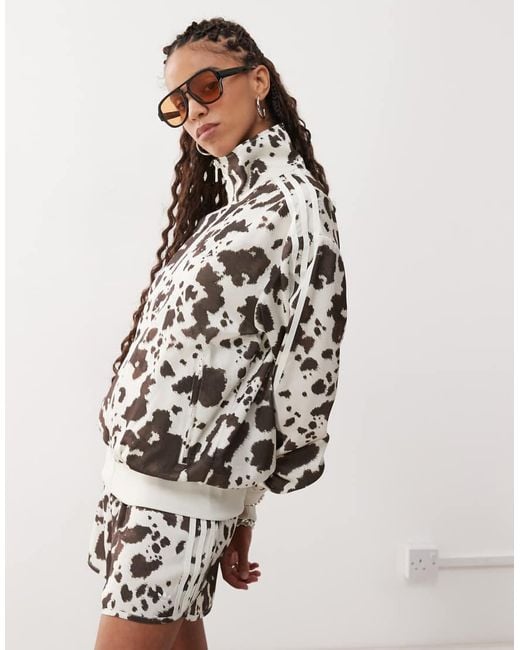 Adidas Originals White Satin Track Top